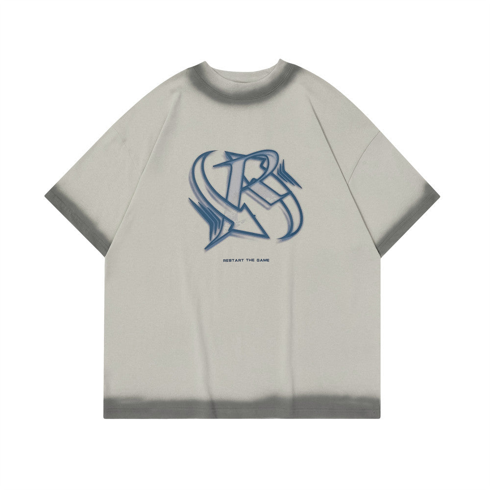 Letter Print Short-sleeve T-shirt Men
